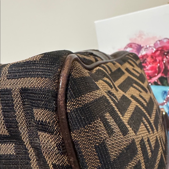 Fendi Zucca Vintage Top handle Boston Bag / Wallet bundle- Bag With COA - Picture 12 of 17